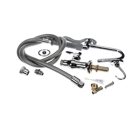 T&S Brass Single Pantry Base Faucet Cerama 053A B0102A B-0305-102A-CR